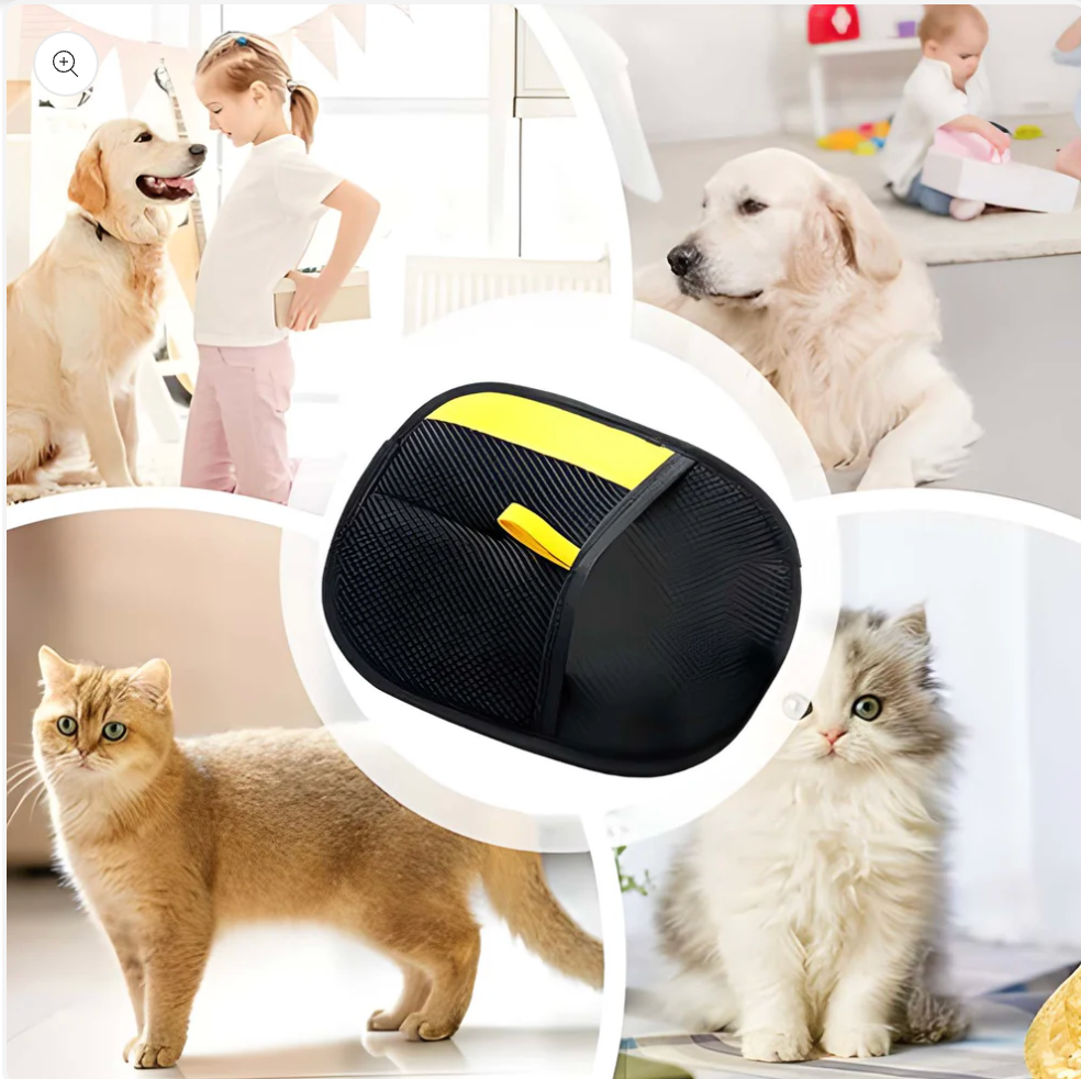 Guante Removedor de Pelo para Mascotas. Masaje y Limpieza 2 en 1